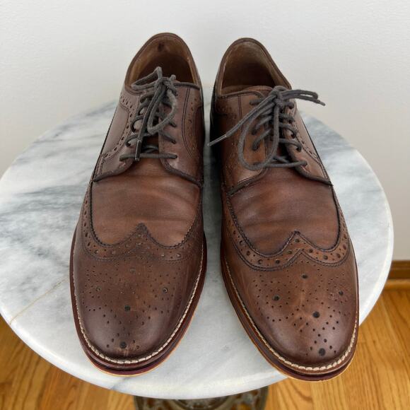 Johnston & Murphy Men\'s 20-2233 Conard Mahogany Wing Tip Oxford Dress Shoe 10.5 main image 7